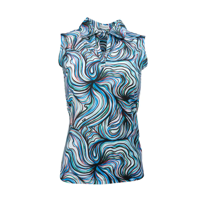 Nancy Lopez Golf: Women's Legacy Sleeveless Polo Plus - Flow