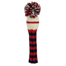 Sunfish: Knit Wool Headcover (Driver, Fairway, Hybrid, or Set) - Navy Red and White Multi Stripe