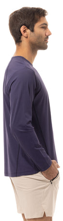 SanSoleil: Men's SolAIR Long Sleeve Crew Neck w/ Mesh - 900825C