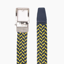 Nexbelt: Men's Braided Ratchet Golf Belt - Maize & Blue 1.38" [35mm]