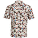 Tattoo Golf: Men's Cool Stretch Golf Shirt - Cigar Flash