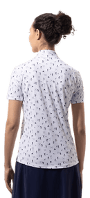 SanSoleil: Ladies UPF 50 SolCool Short Sleeve Mock - 900478 Clothing
