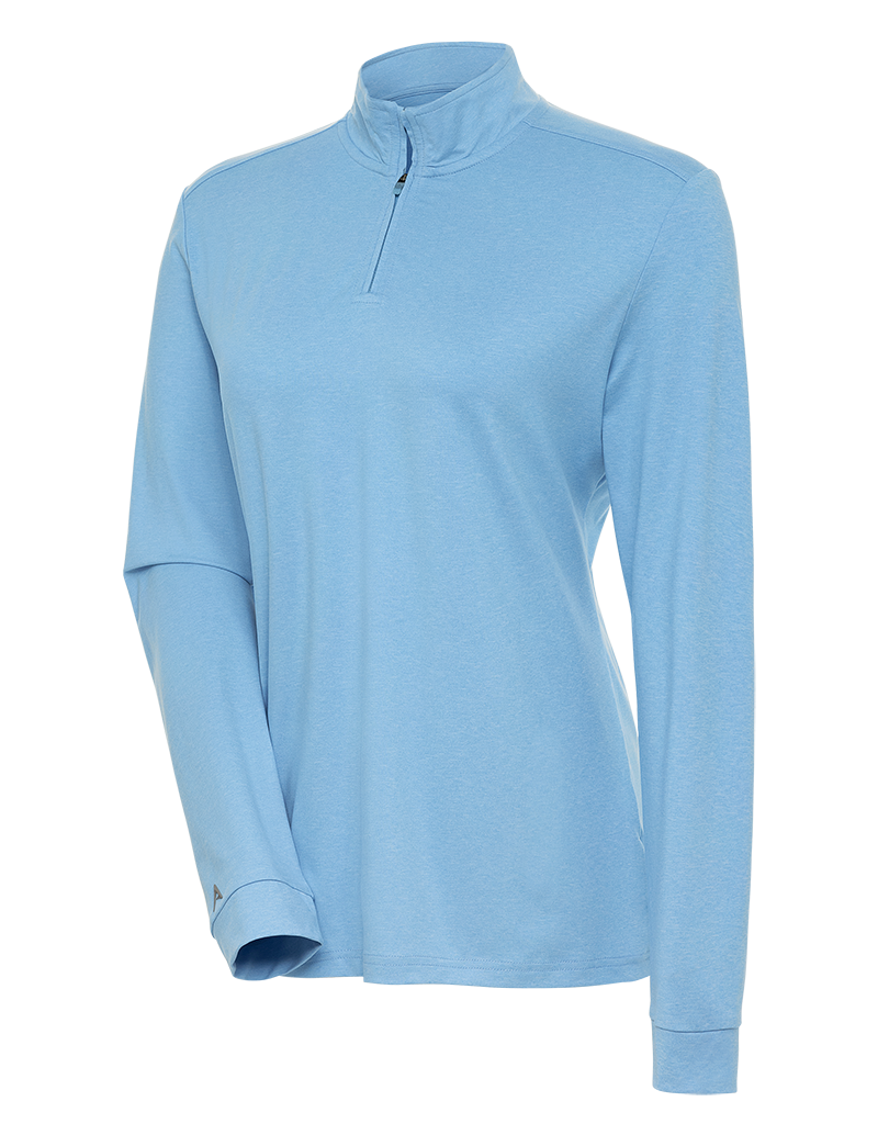 Antigua: Women's Essentials 1/4 Zip Mock Polo - Mentor 105240