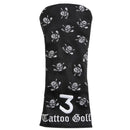 Tattoo Golf: Dancing Skulls Vintage Golf Club Covers - Black