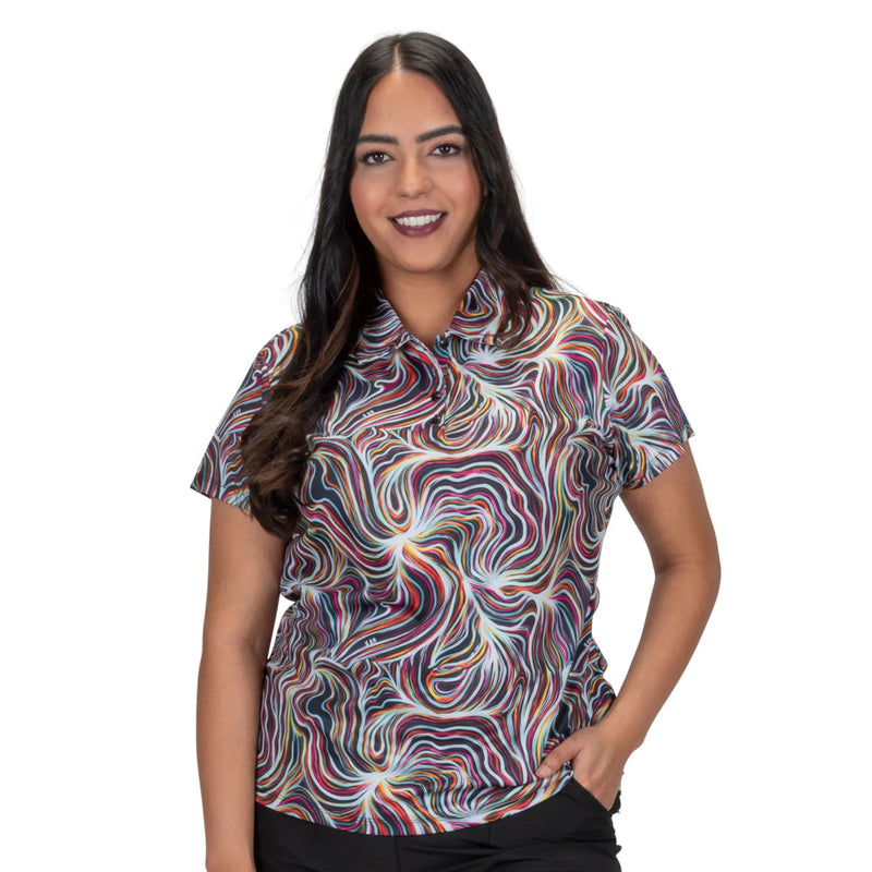 Nancy Lopez Golf: Women's Legacy Short Sleeve Plus Polo - Flow