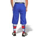 Golf Knickers: Mens 'Par 3' Microfiber Golf Knickers - Royal