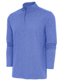 Antigua: Men's Essentials 1/4 Zip Pullover - Dk Royal Heather Hunk 104958 Clothing