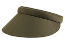 Dolly Mama: Ladies Chocolate Maddie Small Clip-On Visor - SALE Hats
