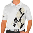 Golf Knickers: Mens Argyle Utopia Golf Shirt - BBB: Black/Natural Clothing