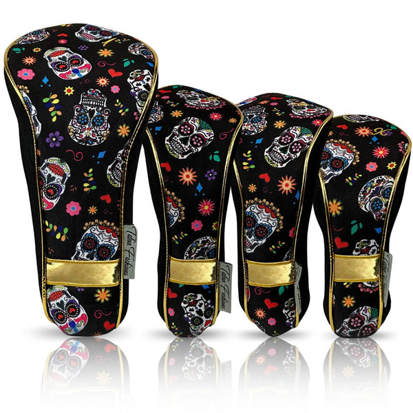 Taboo Fashions: Ladies 4-Pack Club Cover Set - Sugar Skulls