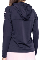 Golftini: Women's Martini Hoodie - Navy/Rose Pink