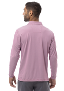 SanSoleil: Men's Soltek Ice Long Sleeve Heather Polo - 900837M Clothing