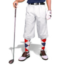 Golf Knickers: Mens 'Par 3' Microfiber Golf Knickers - White