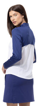 SanSoleil: Ladies UPF 50 SunGlow L/S Zip Mock - 900436