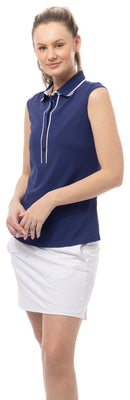SanSoleil: Ladies UPF 50 SolAir Cool Ultra-Mesh Sleeveless Polo - 900657
