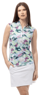 SanSoleil: Ladies UPF 50 SolCool Sleeveless Mock - 900471 Clothing