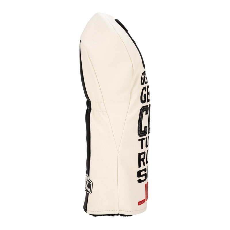 Golf Terms White Driver Headcover by CMC Design