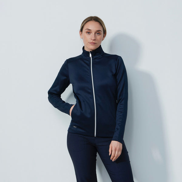 Daily Sports: Women's Cholet Full Zip Midlayer Long Sleeve Top - Dark Navy