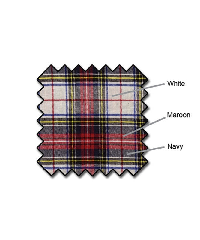 Golf Knickers: Men's Classic Plaid Golf Outfit - Dress Stewart, White & Red