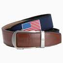 Nexbelt: Men's Hampton Ratchet Golf Belt - USA Flag Ribbon 1.38" [35mm]