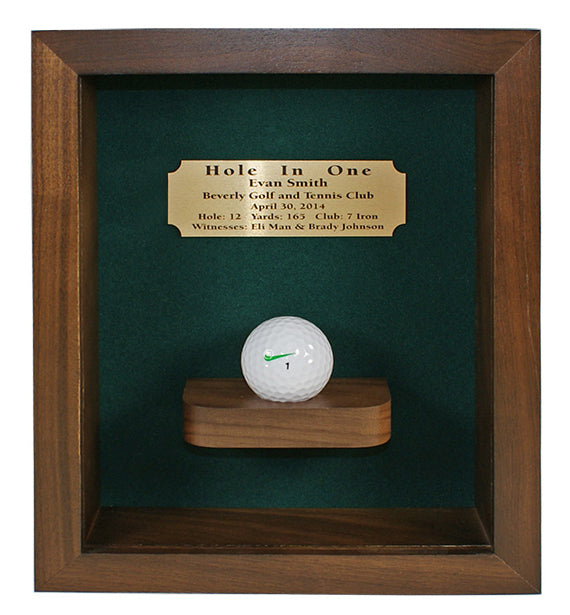 Eureka Golf: Hole-In-One Shadow Box with Ball Shelf