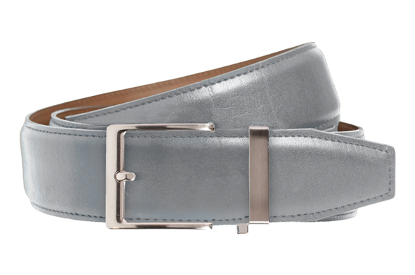 Nexbelt: Men's Smooth Dress Belt - Grey