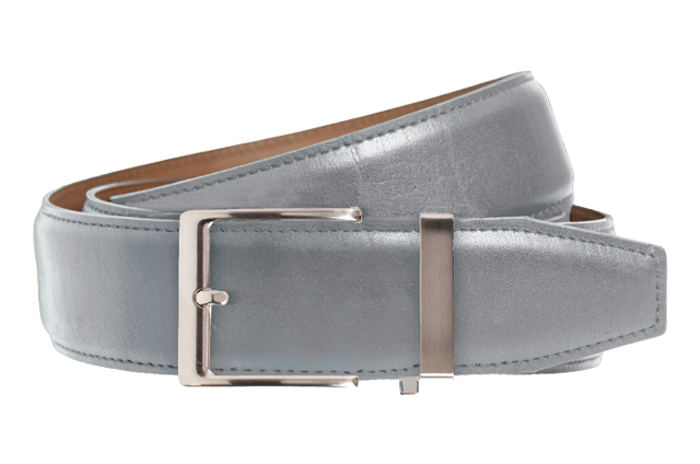 Nexbelt: Men's Smooth Dress Belt - Grey