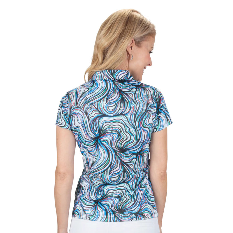 Nancy Lopez Golf: Women's Legacy Short Sleeve Polo - Flow