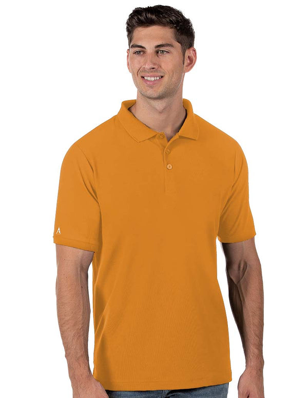 Antigua: Men's Essentials Short Sleeve Polo - Legacy Pique 150 Tennesee Orange