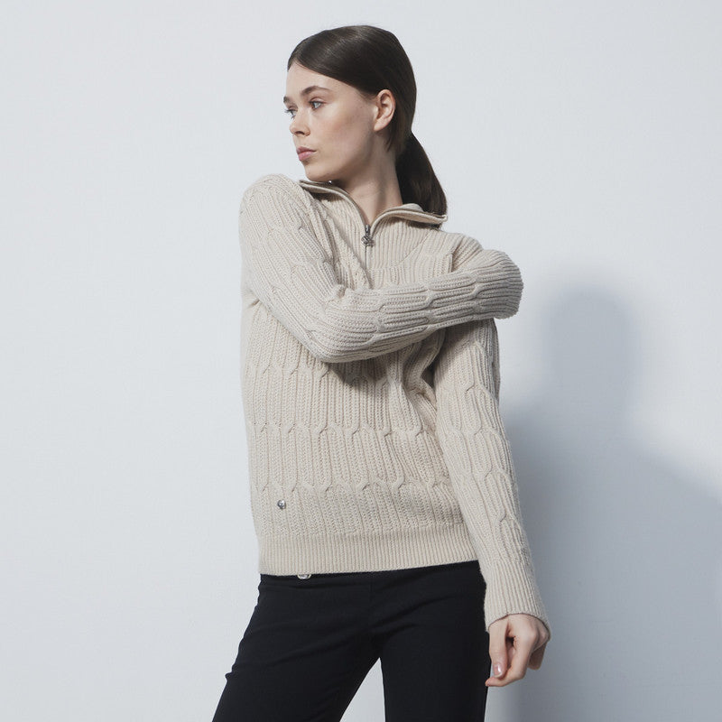 Daily Sports: Women's Olivet Cable Knit Pullover Lined - Raw