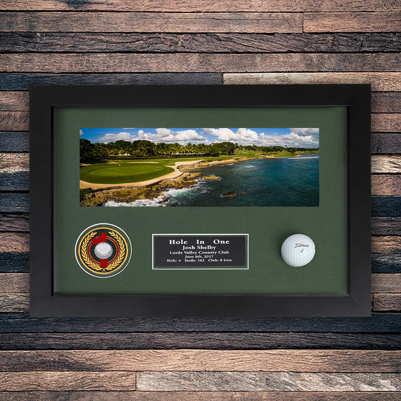 Eureka Golf: Hole-In-One Enclosed Horizontal Shadowbox