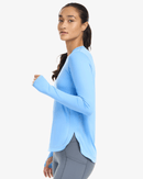 BloqUV: Women's UPF 50 Relaxed Scalloped Top (2015) - Indigo Clothing