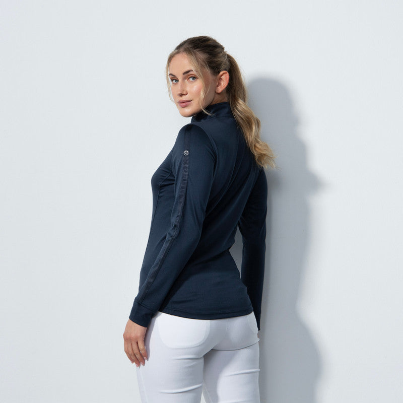 Daily Sports: Women's Anna Long Sleeve Half Neck Top - Dark Navy