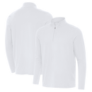 Antigua: Men's Essentials Intent 1/4 Zip Pullover - White 105640 Clothing