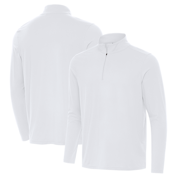 Antigua: Men's Essentials Intent 1/4 Zip Pullover - White 105640