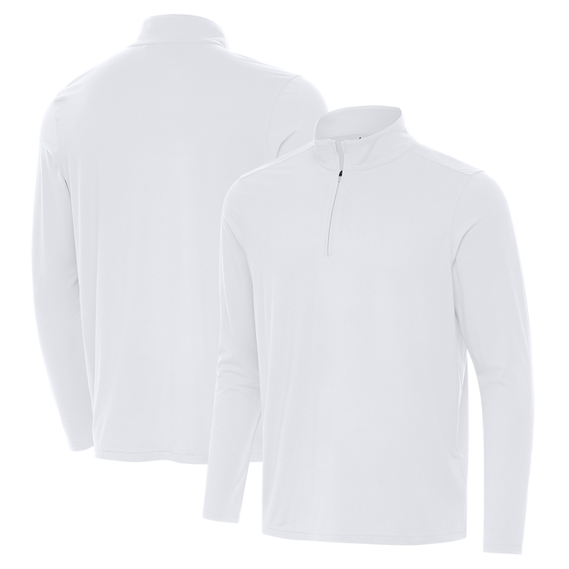 Antigua: Men's Essentials Intent 1/4 Zip Pullover - White 105640