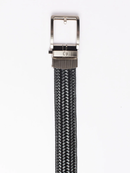 Nexbelt: Men's Braided Leather Golf Ratchet Belt - Black 1.38" [35MM]