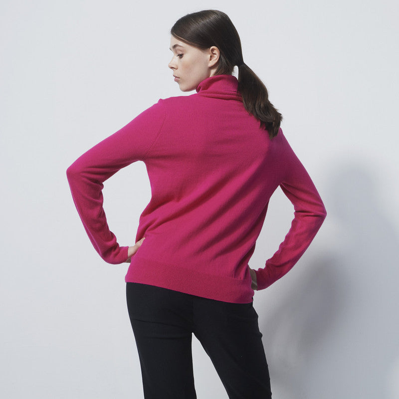 Daily Sports: Women's Trissie Roll Neck Pullover - Tulip Pink