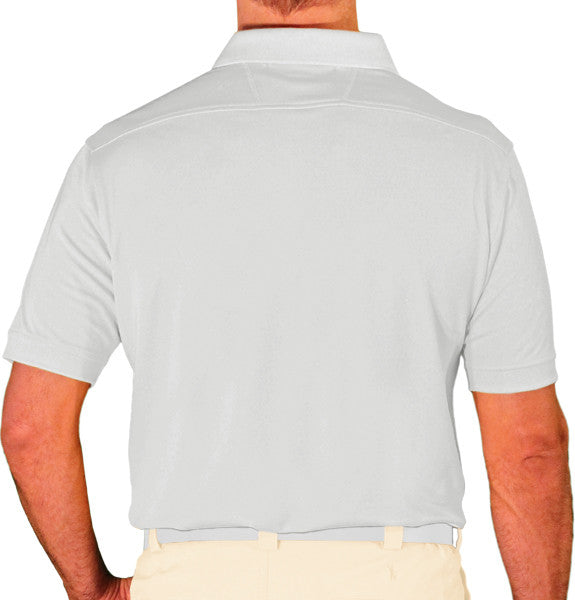 Golf Knickers: Mens Argyle Utopia Golf Shirt -  T: Natural/White