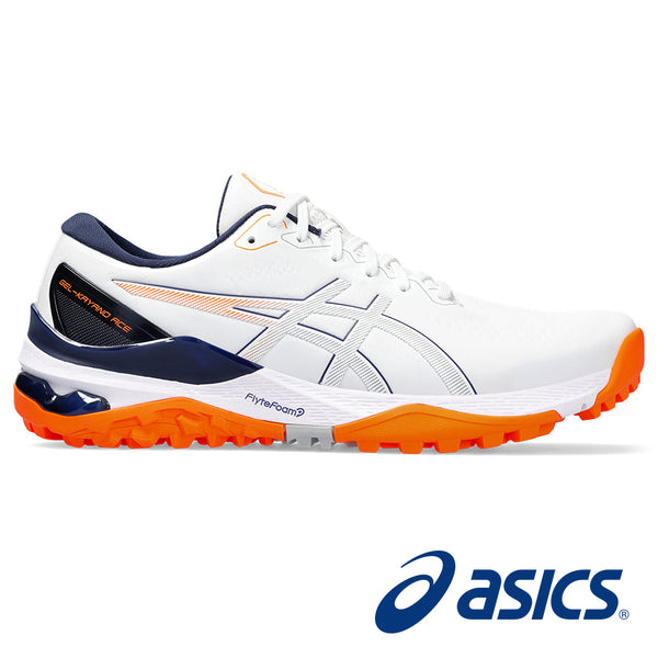 Asics Golf Shoes: Men's Gel-Kayano Ace 2 - White/Shocking Orange Golf Shoes