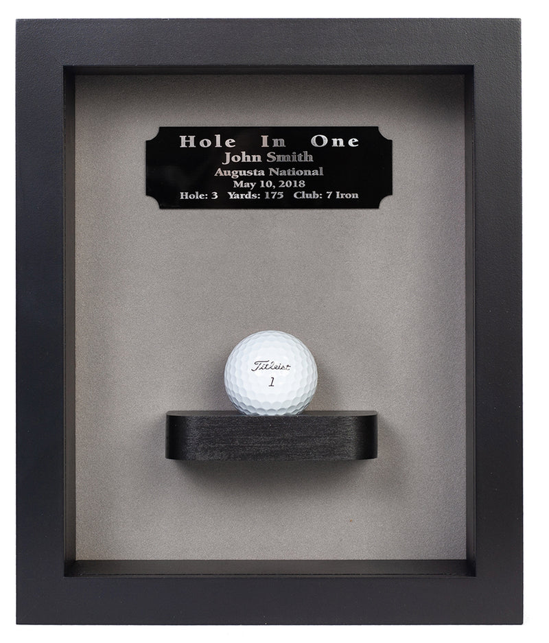 Eureka Golf: Hole-In-One Shadow Box with Ball Shelf