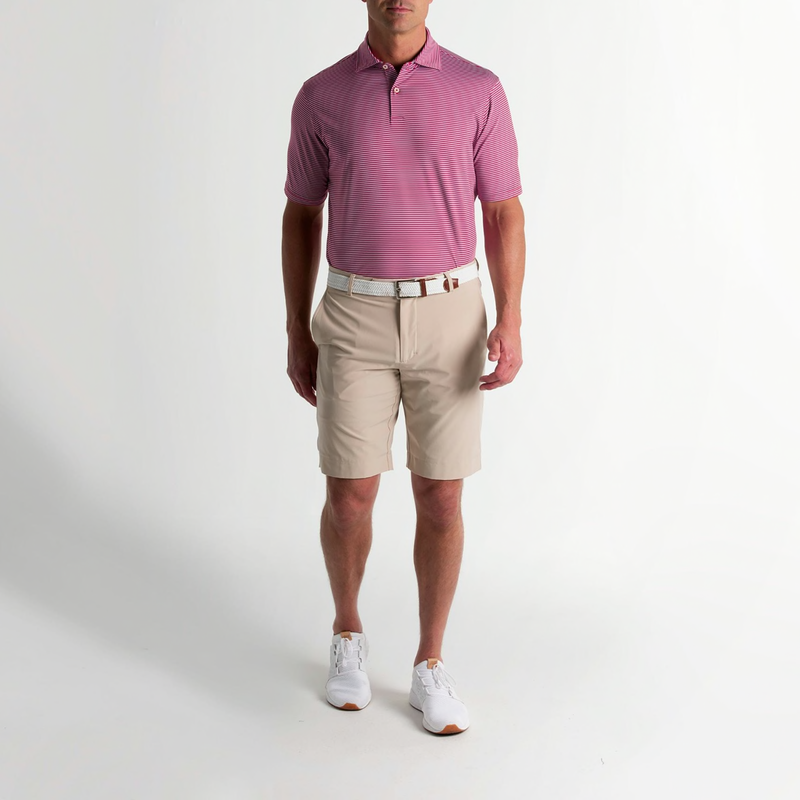 Fairway & Greene: Men's Owens Stripe Tech Jersey Polo