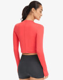 BloqUV: Women's UPF 50 Everyday Crop Top (4015) - Lava Red Clothing