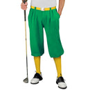 Golf Knickers: Men's Classic Golf Outfit - Lime & Yellow