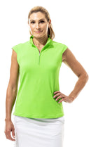 SanSoleil: Ladies UPF 50 SolTek Lux Sleeveless Solid Mock - 900627