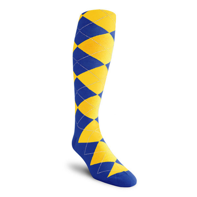 Golf Knickers: Men's Classic Golf Outfit - Yellow & Royal