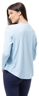 SanSoleil: Ladies Sunglow Relaxed Drop-Tail Tee - 900479