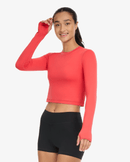 BloqUV: Women's UPF 50 Everyday Crop Top (4015) - Lava Red Clothing