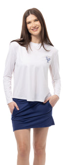 SanSoleil: Ladies Sunglow Relaxed Drop-Tail Tee - 900479