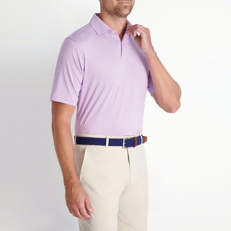 Fairway & Greene: USA Mini Stripe Jersey Polo